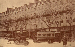 Paris * 9ème * Hôtel MONTE CARLO Propriétaire L. CHEBANCE * Autobus Autocar - Cafés, Hotels, Restaurants