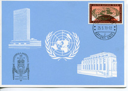 ONU Ginevra - Mi. 9 (1970) Su Cartolina - Cartas & Documentos