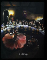 Delcampe - 9 Of Cups (Knights Of The Round Table Arthur Legend) Arthurian Britian Myth - A Divination & Meditation Tarot Maxi Card - Tarot