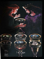 Delcampe - 7 Of Cups (Morgan Le Fay & Arthur)  Arthur Legend Arthurian Britian Myth - A Divination & Meditation Tarot Maxi Card - Tarot