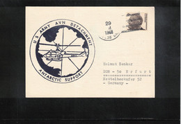 USA 1968 Antarctica US Army AVN Detachment Antarctic Support Interesting Letter - Andere Verkehrsträger