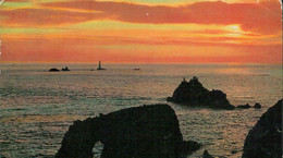 Alte Kleinformatkarte "SUNSET AM LAND'S END" - Land's End