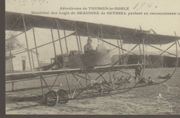 C. P. -  AERODROME DE TOUSSUS LE NOBLE - MARECHAL DES LOGIS DE BEAUSIRE DE SEYSSEL PARTANT EN RECONNAISSA - REPRODUCTION - Toussus Le Noble