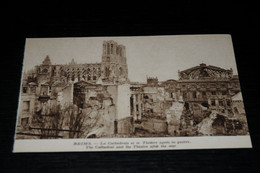 18818-          REIMS, LA CATHEDRALE ET LE THEATRE APRÈS LA GUERRE - Reims