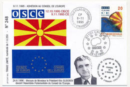 MACEDOINE - Adhésion Au Conseil De L'Europe - 9/11/1995 - Macédoine Du Nord