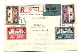 Lux178 / LUXEMBURG - Echternach Nach Brüssel 1932 - Lettres & Documents