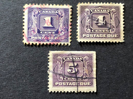 Canada  Selection Of Dues D5, D7 And D9   CV £76.50 - Portomarken