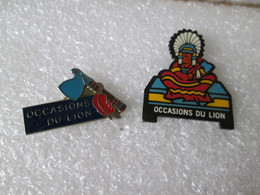 PIN'S   PEUGEOT   LOT 2 OCCASIONS  DU LION - Peugeot