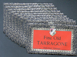 10 Etiquettes Neuves Fine Old Tarragone - Collections, Lots & Séries