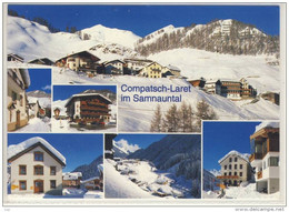 COMPATSCH  LARET Im Samnauntal, Mehrfachansicht Im Winter   2001, Nice Stamp W. Dog - Samnaun