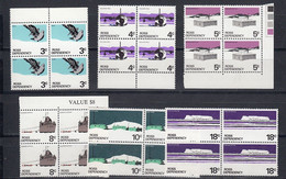 Ross Dependency 1972 Definitives 6v Bl Of 4 ** Mnh (50575) - Unused Stamps