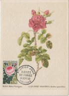 France Carte Maximum 1962 Roses 1357 - 1960-1969