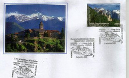 ANDORRE-LIECHTENSTEIN,  émission Commune Des 2 Principautés . FDC 2020 ANDORRA ESP - Covers & Documents