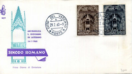 1960 VATICANO FDC I Sinodo Diocesano Di Roma - FDC