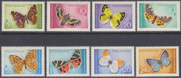 Romania -1969 - Butterflies And Moths - Mi 2771-2778 ** MNH - Neufs