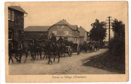 Entrée Au Village D' Elsenborn - Soldats à Cheval - 1927 - Delputz - Elsenborn (camp)