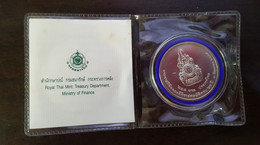 Thailand Coin Silver 600 Baht 2006 60 Year Of Reign + Certification - Tailandia