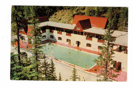 JASPER, Alberta, Canada, Miette Hot Springs Pool, Old Chrome Postcard - Jasper