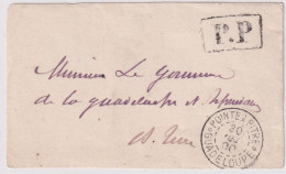 30 DEC 1900 - GUADELOUPE - DEVANT DE LETTRE PORT PAYE ! LOCAL De POINTE à PITRE - FORMAT CARTE DE VISITE - Cartas & Documentos