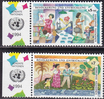 UNO-Wien 1994, 174/75,  MNH **,   Bevölkerung Und Entwicklung (ICPD), - Ungebraucht