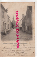 72- MAMERS - GRANDE RUE ET L' EGLISE NOTRE DAME A EUGENIE GERODOLLE BOULANGER BOULANGERIE VOUTEZAC 1902-CORREZE - Mamers