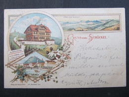 AK SCHÖCKEL B. GRAZ St. Radegund Litho 1899 ///  D*46539 - St. Radegund