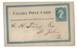 1880 Entier Postal. - 1860-1899 Victoria