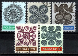 Poland 1971 Mi 2092-2096 Folk Art (Complete Set, Used) - Andere & Zonder Classificatie