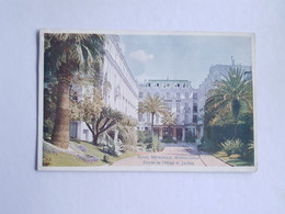 CPA Monte Carlo, Monaco, Hotel Metropole, Entrée De L'hotel Et Jardins - Alberghi