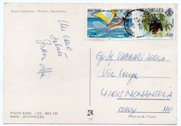 SEYCHELLES - ANSE CIMETIERRE-PRASLIN / THEMATIC STAMPS TOURISM / WINDSURF / FLYING FOX / OUTER ISLANDS - Seychellen
