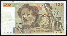 FRANCE - 100 FRANCS - 1990 - Delacroix - N°3940559844. - 100 F 1978-1995 ''Delacroix''