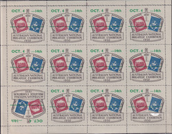 Australia 1950 Philatelic Exhibition Labels Double Perf - Cinderella