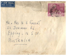 (T 2)  India Letter Posted To (Epping NSW) Australia In 1949 ? - UPU Stamp - Covers & Documents