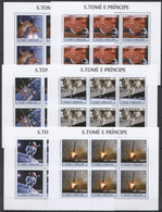 TT318 2003 SAO TOME & PRINCIPE SPACE EXPLORATION SHUTTLE STATION !!! 6SET MNH - Other