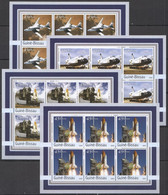 ZZ035 2003 GUINEA-BISSAU TRANSPORT AVIATION SPACE SHUTTLE COLUMBIA !!! 6SET MNH - Other