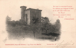 Courpière (Puy-de-Dôme) La Tour Du Maure, Vers De Chateaubriand - Cliché Ch. N. - Carte Dos Simple - Courpiere