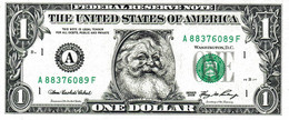 Santa Claus $1 Dollar Bills - Autres & Non Classés