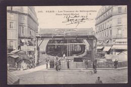 CPA Paris 75 Construction Métro Métropolitain Circulé - Stations, Underground