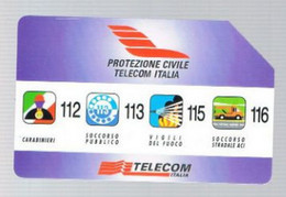 TELECOM ITALIA (SIP) - CAT. C.& C. 3311 - PRIVATE PUBBLICHE - PROTEZIONE CIVILE 2.000  -   USATA - RIF. CP - Públicas Especiales O Conmemorativas