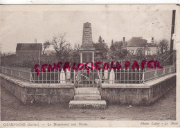 72 - CHAMPAGNE - LE MONUMENT AUX MORTS - Other & Unclassified