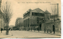 -75-PARIS  XIV -  Rue  Sarrette  Et  Brasserie  De  La  Nouvelle  Gallia - Arrondissement: 14