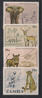 Zambia - 1978 - N°Yv. 181 à 184 - Faune - Série Complète - Neuf Luxe ** / MNH / Postfrisch - Non Classés
