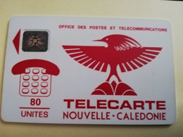 NOUVELLE CALEDONIA  CHIP CARD 85 UNITS BIRD LOGO  RED   ** 3485 ** - Nuova Caledonia