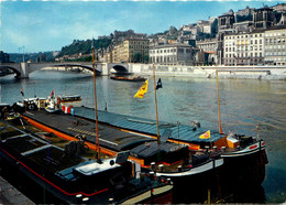 Lyon * 5ème * Péniches Sur La Saône * Le Pont Bonaparte * Péniche Batellerie - Lyon 5