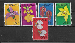 Surinam N°665/669 - Orchidées - Neufs ** Sans Charnière - TB - Surinam