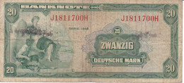 BILLETE DE ALEMANIA DE 20 MARK DEL AÑO 1948  (BANKNOTE) RARO - 20 Deutsche Mark