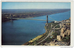 NEW YORK CITY - Pont, GEORGE WASHINGTON BRIDGE, Air View, Bird's Eye View    1972 - Brücken Und Tunnel