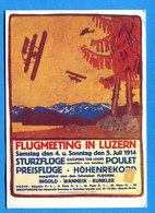 COVR1357, Flugmeeting In Luzern, Repro Affiche, Suisse, Switzerland, Schweiz, 1274, GF, Non Circulée - Reuniones