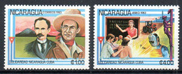 NICARAGUA. N°1311 + PA 1046 De 1983. José Marti/Tracteur. - Agriculture