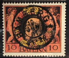 BAYERN 1911 - BAMBERG Cancel - Mi 93A - 10M - Used